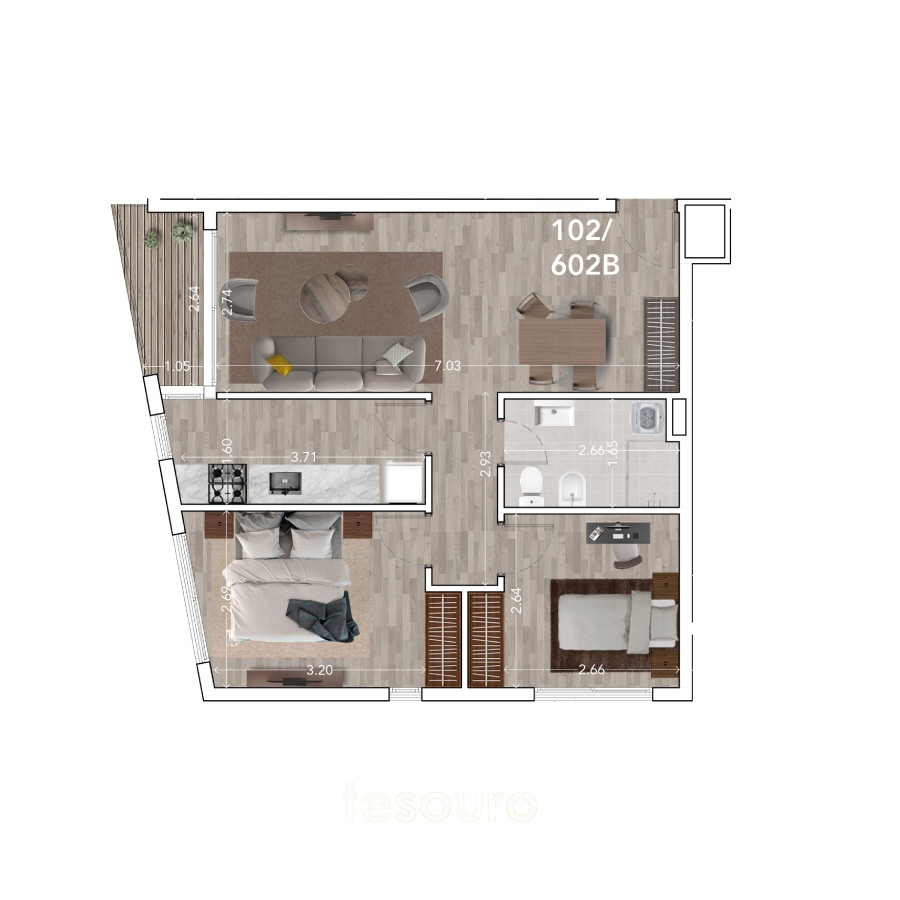 Apartamento ID.4007 - VENTA APARTAMENTO 2 DORMITORIOS - LA BLANQUEADA