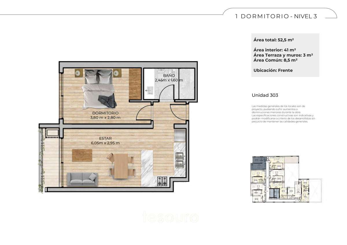 Apartamento ID.4911 - VENTA APARTAMENTO 1 DORMITORIO - CENTRO