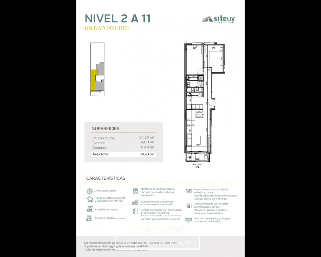 Apartamento ID.3715 - VENTA APARTAMENTO 2 DORMITORIOS - LA BLANQUEADA