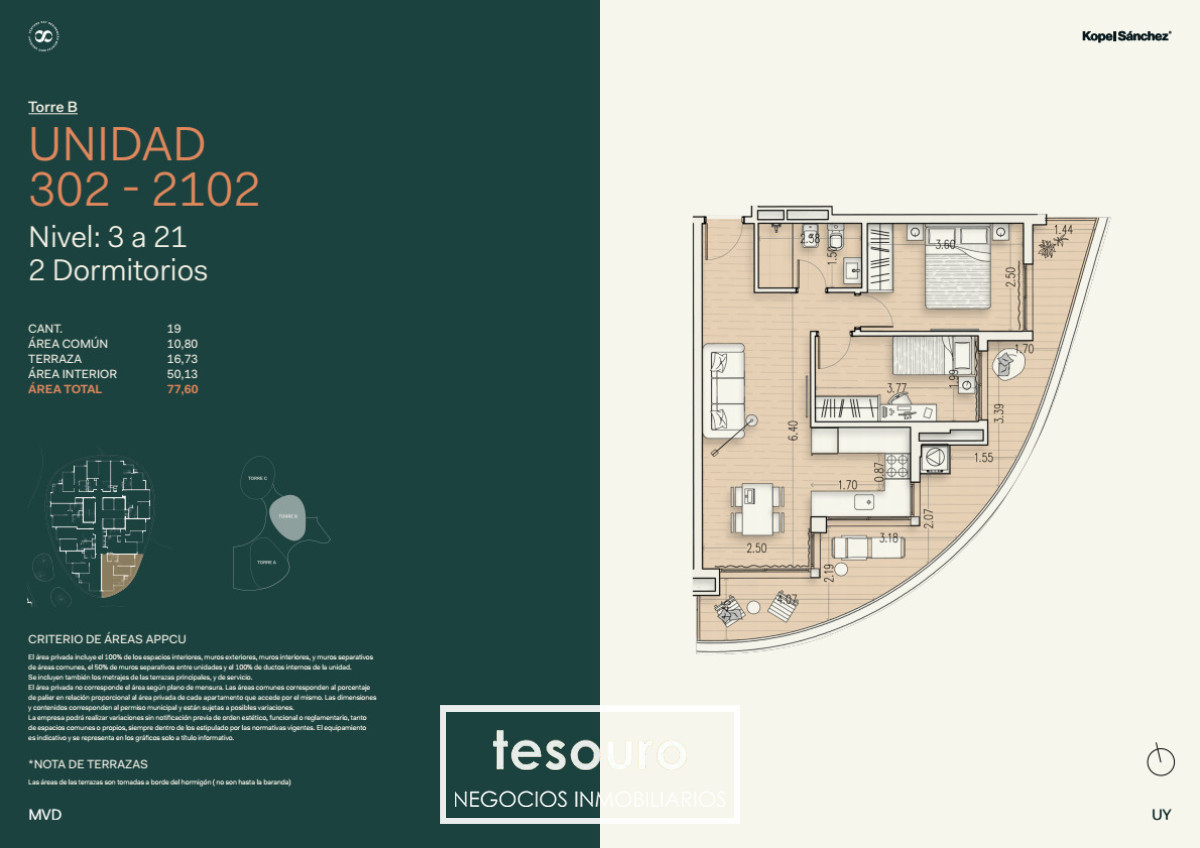 Apartamento ID.5683 - VENTA APARTAMENTO DE 2 DORMITORIOS EN BUCEO