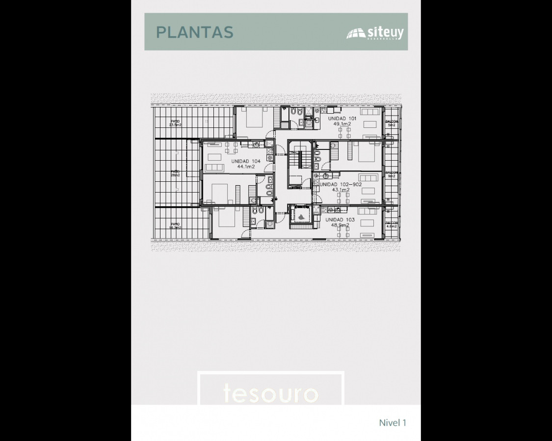 Apartamento ID.3803 - VENTA APARTAMENTO 1 DORMITORIO - CORDON