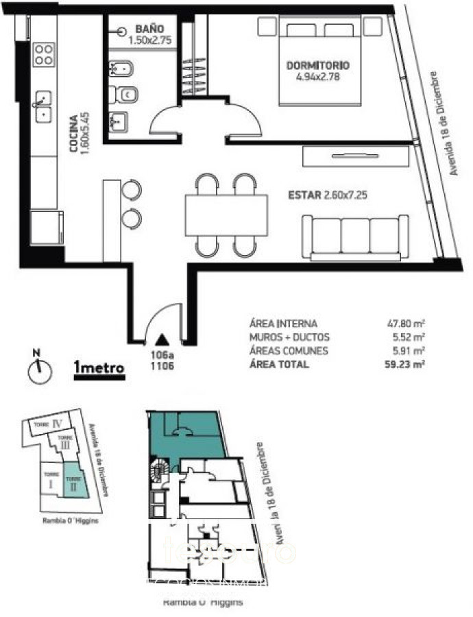 Apartamento ID.1146 - APARTAMENTO EN VENTA 1 DORMITORIO - MALVIN