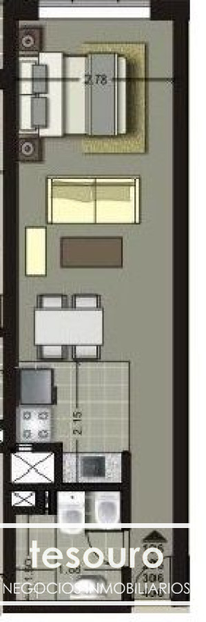 Apartamento ID.119 - MONOAMBIENTE EN VENTA CON RENTA - BUCEO