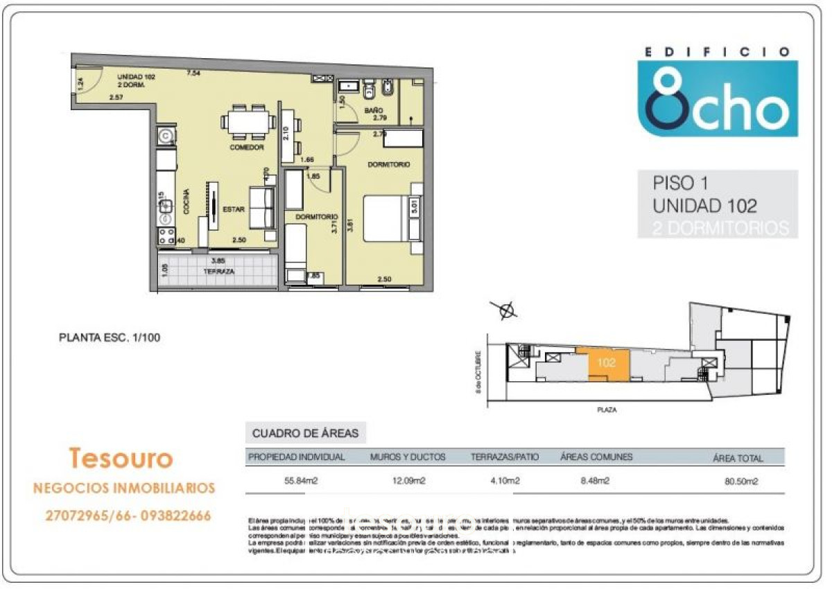 Apartamento ID.1784 - VENTA APARTAMENTO 2 DORMITORIOS - LA BLANQUEADA