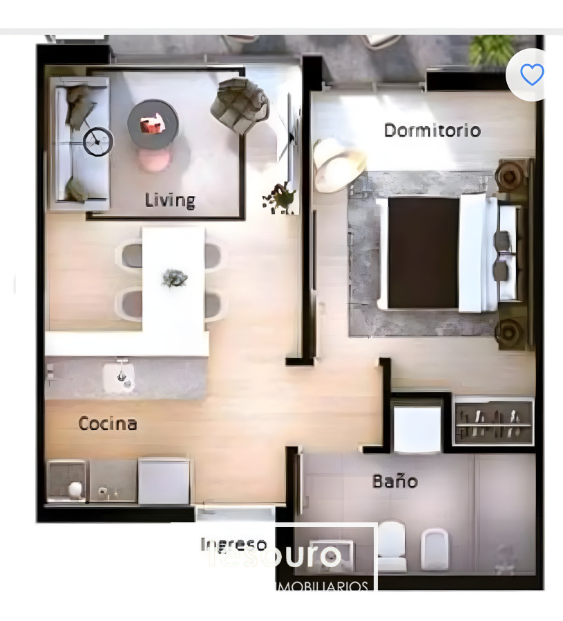 Apartamento ID.4622 - VENTA APARTAMENTO DE 1 DORMITORIO CON VISTA AL MAR