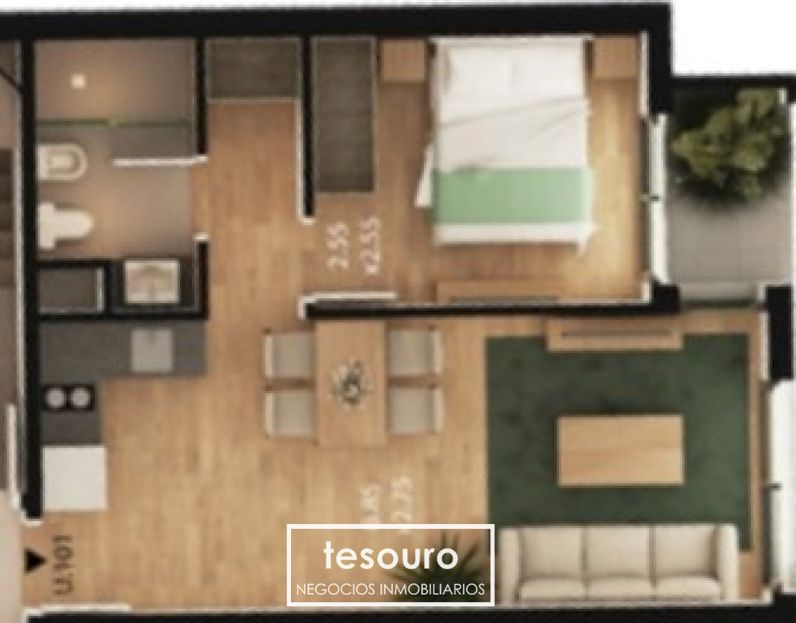 Apartamento ID.4357 - VENTA APARTAMENTO 1 DORMITORIO - PUERTITO DEL BUCEO 