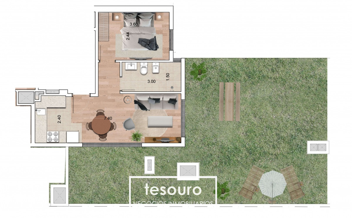 Apartamento ID.3254 - VENTA APARTAMENTO 1 DORMITORIO - TRES CRUCES