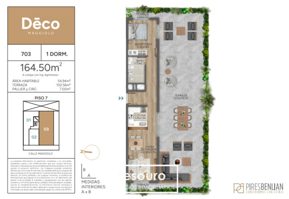 Apartamento ID.5327 - VENTA APARTAMENTO 1 DORMITORIO - PARQUE RODO