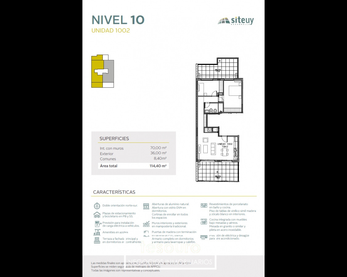 Apartamento ID.3832 - VENTA APARTAMENTO 2 DORMITORIOS - CORDON