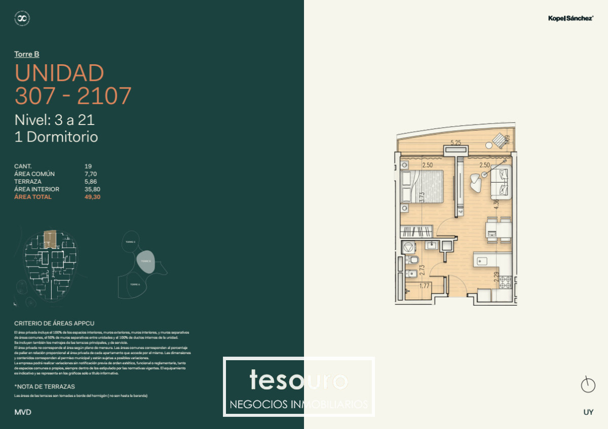 Apartamento ID.5688 - VENTA APARTAMENTO DE 1 DORMITORIO EN BUCEO