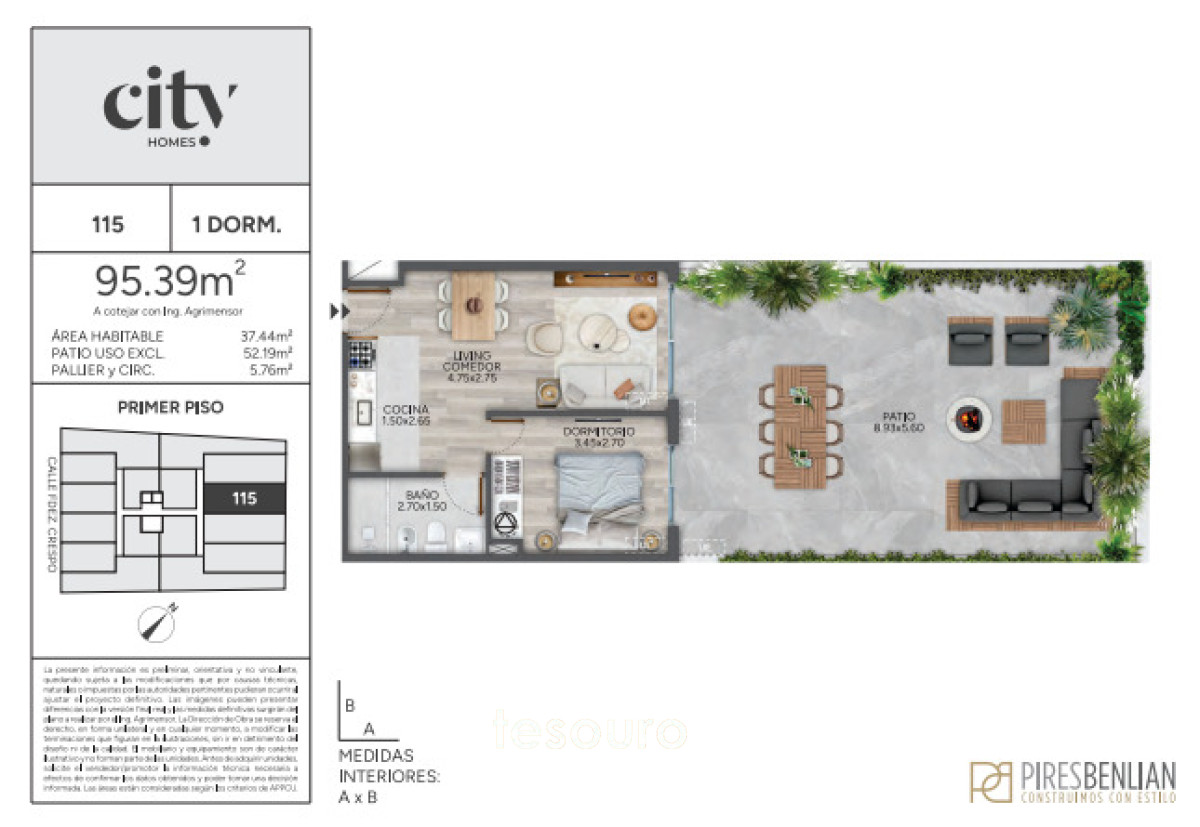Apartamento ID.5534 - VENTA APARTAMENTO 1 DORMITORIO - CORDÓN