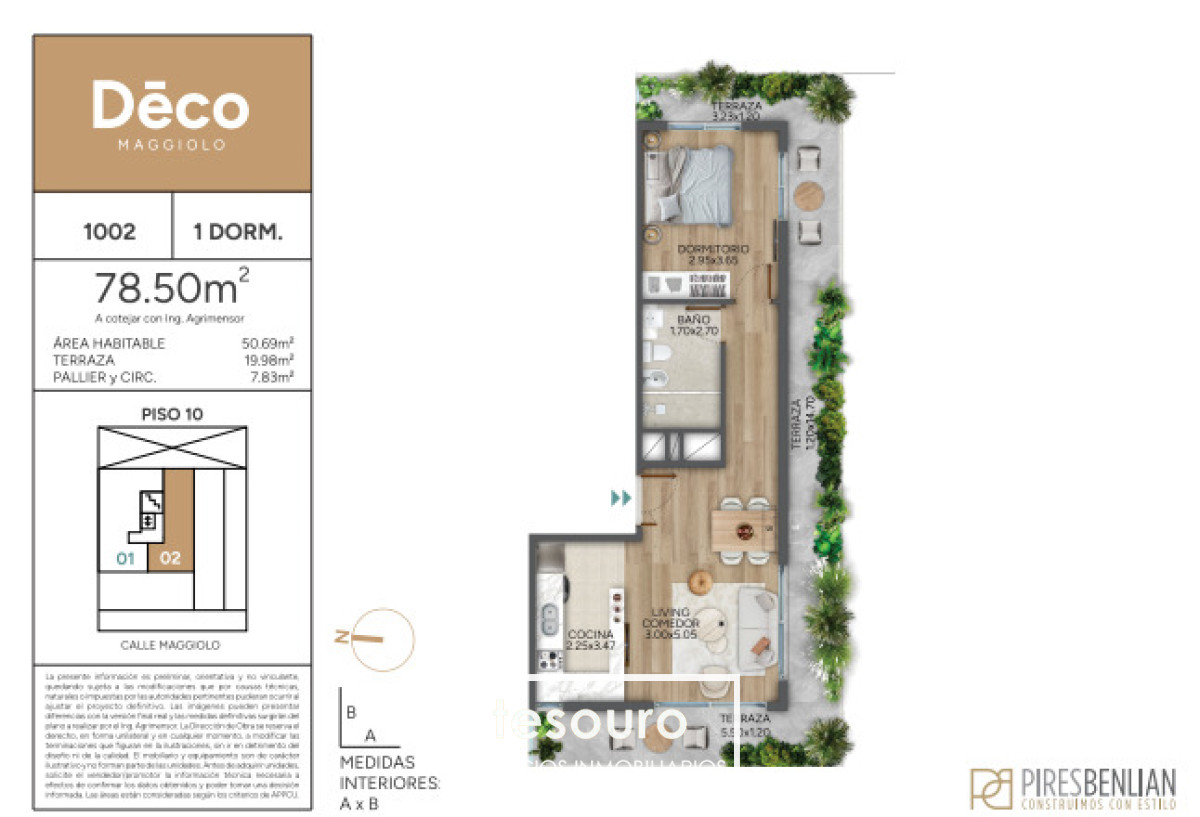 Apartamento ID.5331 - VENTA APARTAMENTO 2 DORMITORIOS - PARQUE RODO