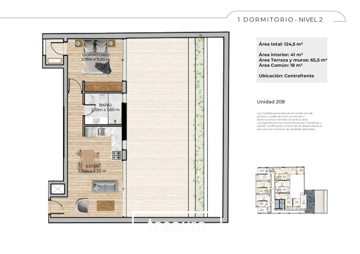 Apartamento ID.4908 - VENTA APARTAMENTO 1 DORMITORIO - CENTRO