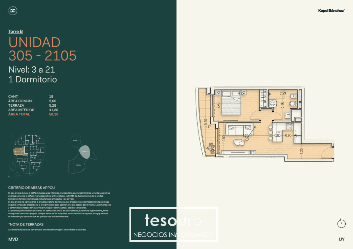 Apartamento ID.5686 - VENTA APARTAMENTO DE 1 DORMITORIO EN BUCEO