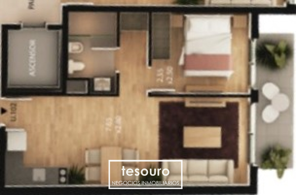 Apartamento ID.4359 - VENTA APARTAMENTO 1 DORMITORIO - PUERTITO DEL BUCEO