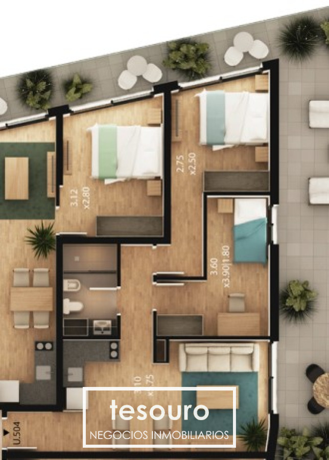 Apartamento ID.4394 - VENTA APARTAMENTO 1 DORMITORIO - PUERTITO DEL BUCEO