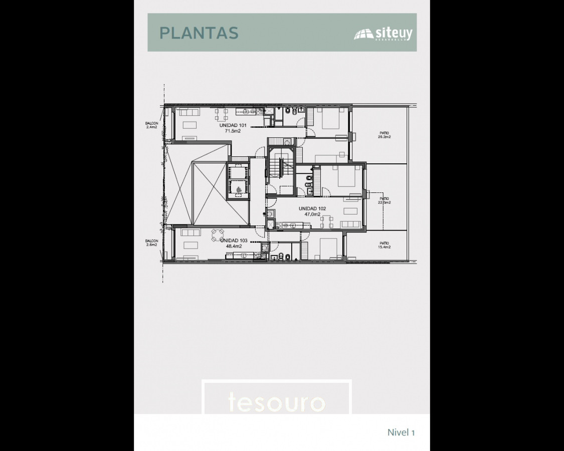Apartamento ID.3836 - VENTA APARTAMENTO 1 DORMITORIO - LA BLANQUEADA