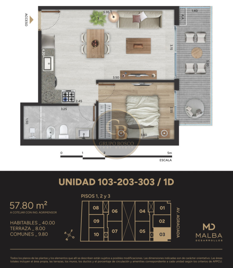 Apartamento ID.1458 - Edificio Vista del Plata, Montevideo.