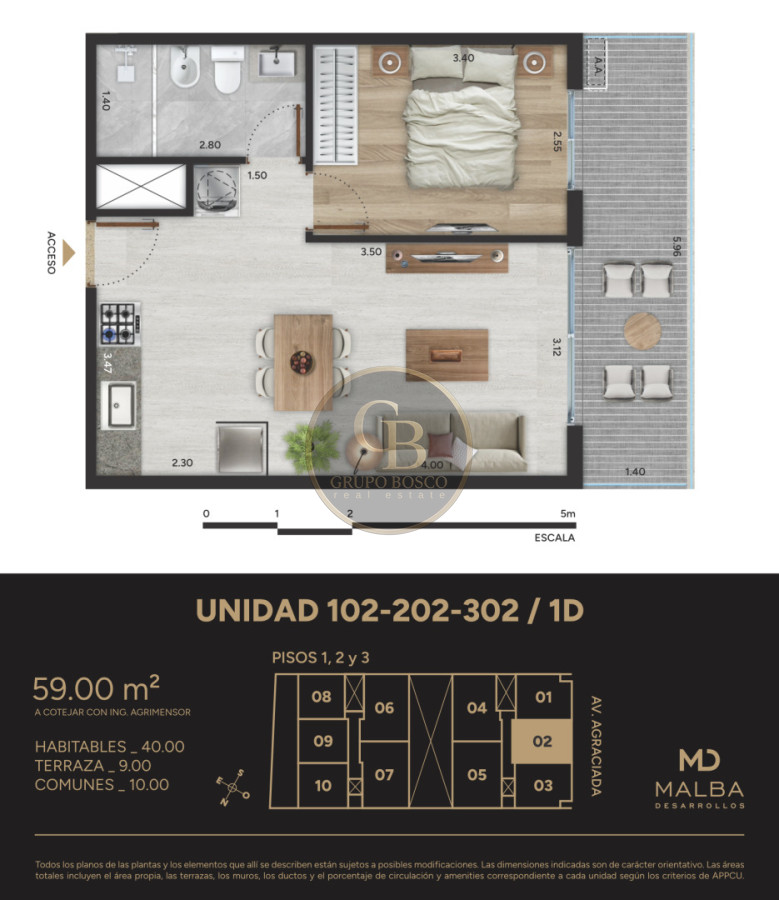 Apartamento ID.1457 - Edificio Vista del Plata, Montevideo.