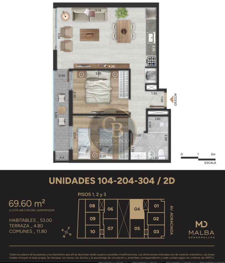 Apartamento ID.1457 - Edificio Vista del Plata, Montevideo.