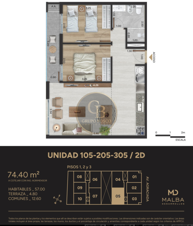 Apartamento ID.1457 - Edificio Vista del Plata, Montevideo.