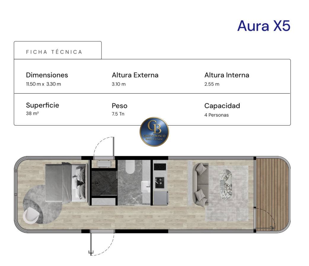 Casa ID.1456 - Casas Modulares AURA.