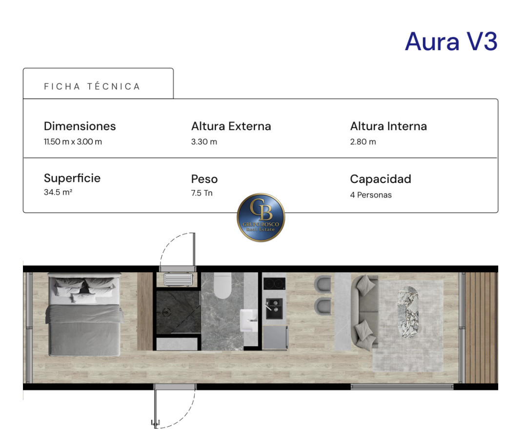 Casa ID.1456 - Casas Modulares AURA.