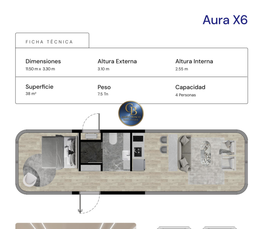 Casa ID.1456 - Casas Modulares AURA.