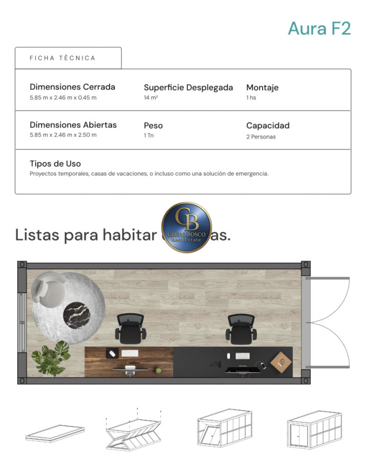 Casa ID.1456 - Casas Modulares AURA.