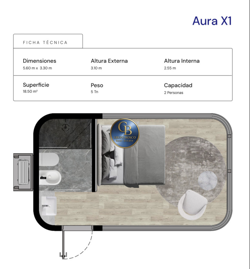 Casa ID.1456 - Casas Modulares AURA.