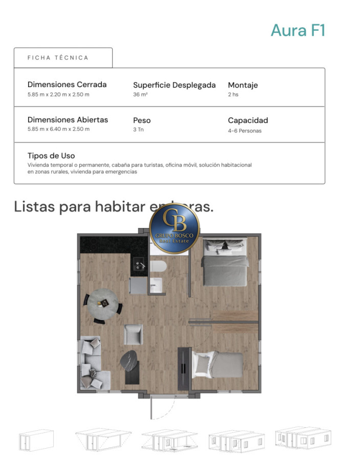 Casa ID.1456 - Casas Modulares AURA.