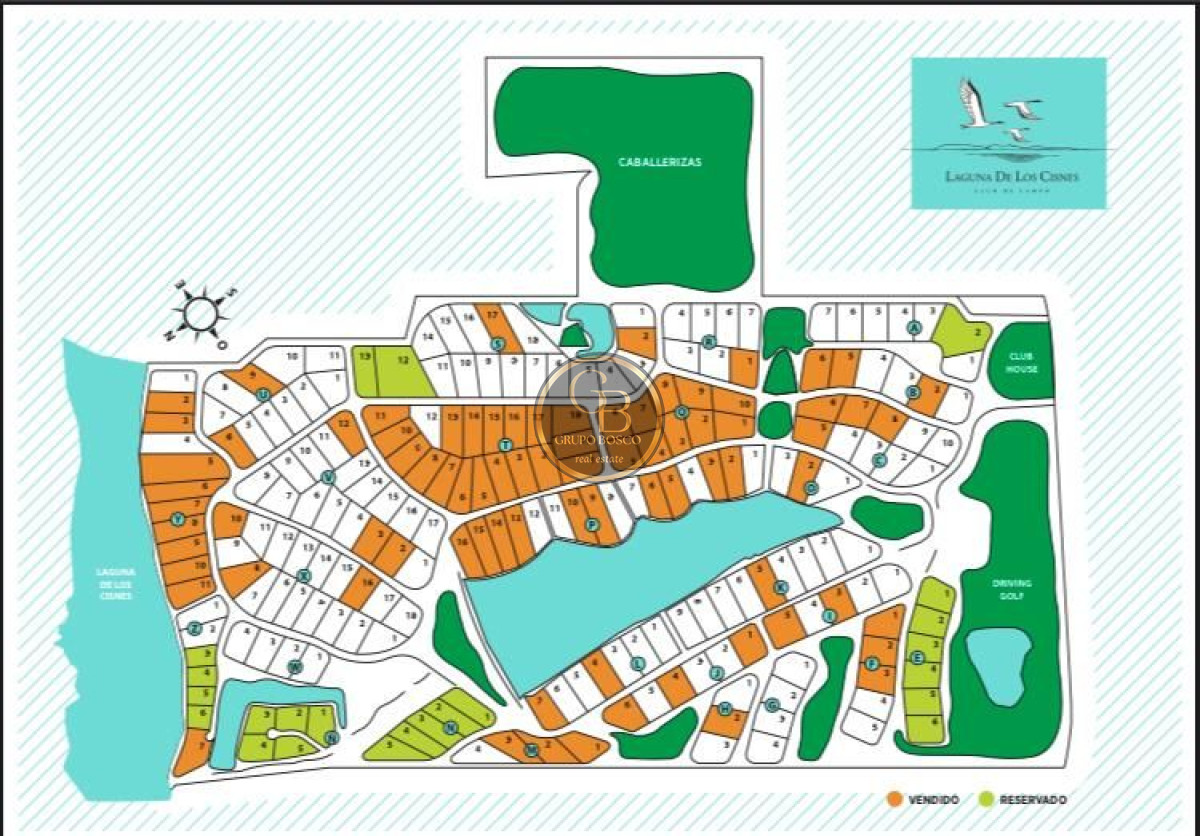 Chacra ID.400 - VENTA DE CHACRA  EN BARRIO PRIVADO LAGUNA DE LOS CISNES