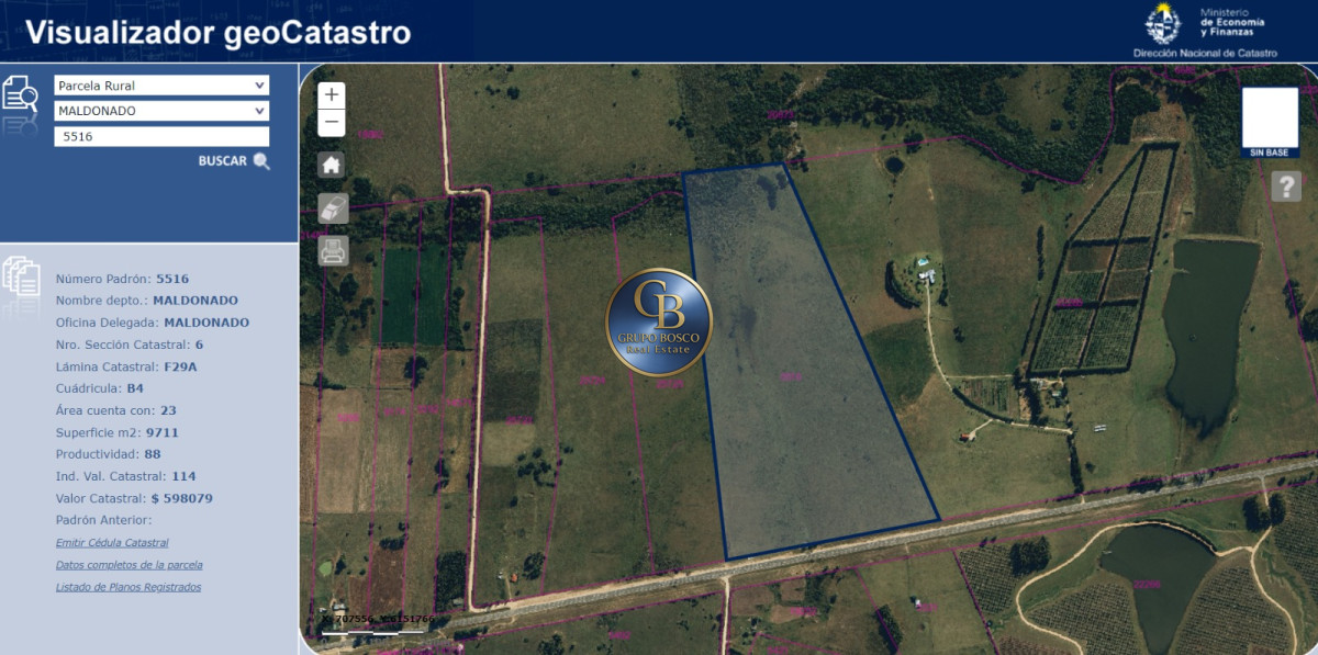 Campo Ref.1128 - En venta campos sobre ruta 9, José Ignacio .