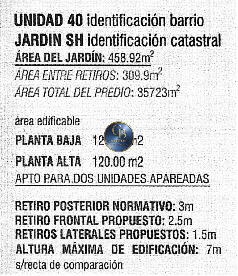 Terreno ID.1430 - Lote en Barrio Privado Parque Pinares