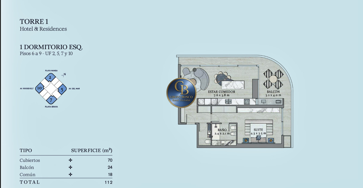 Apartamento ID.1439 - SLS Punta del Este Hotel & Residences.