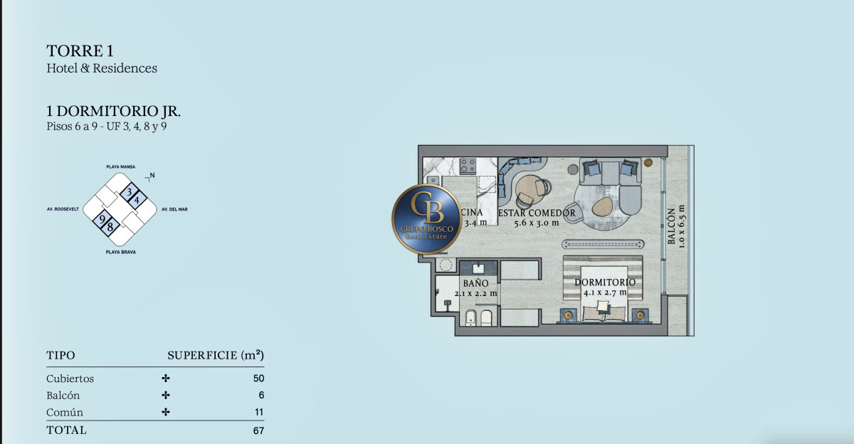 Apartamento ID.1439 - SLS Punta del Este Hotel & Residences.