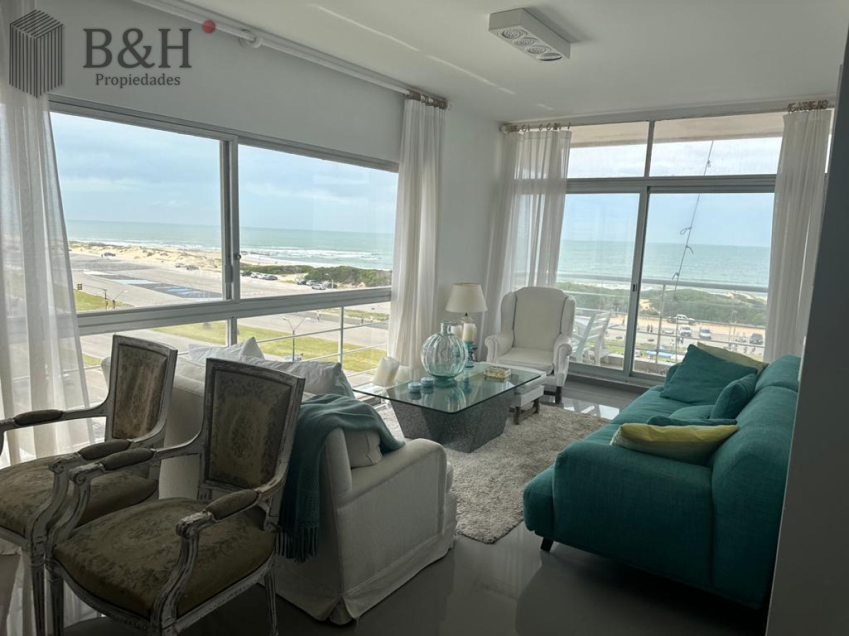 Apartamento ID.5111 - Frente al mar. Apartamento en alquiler anual de 3 dormitorios en Punta del Este 