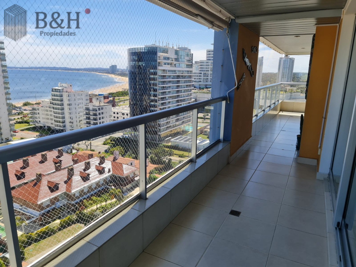 Apartamento ID.5800 - PUNTA DEL ESTE MANSA APTO 3 SUITES BALCON CON PARRILLERO EXCELENTE VISTA Y AMENITIES!