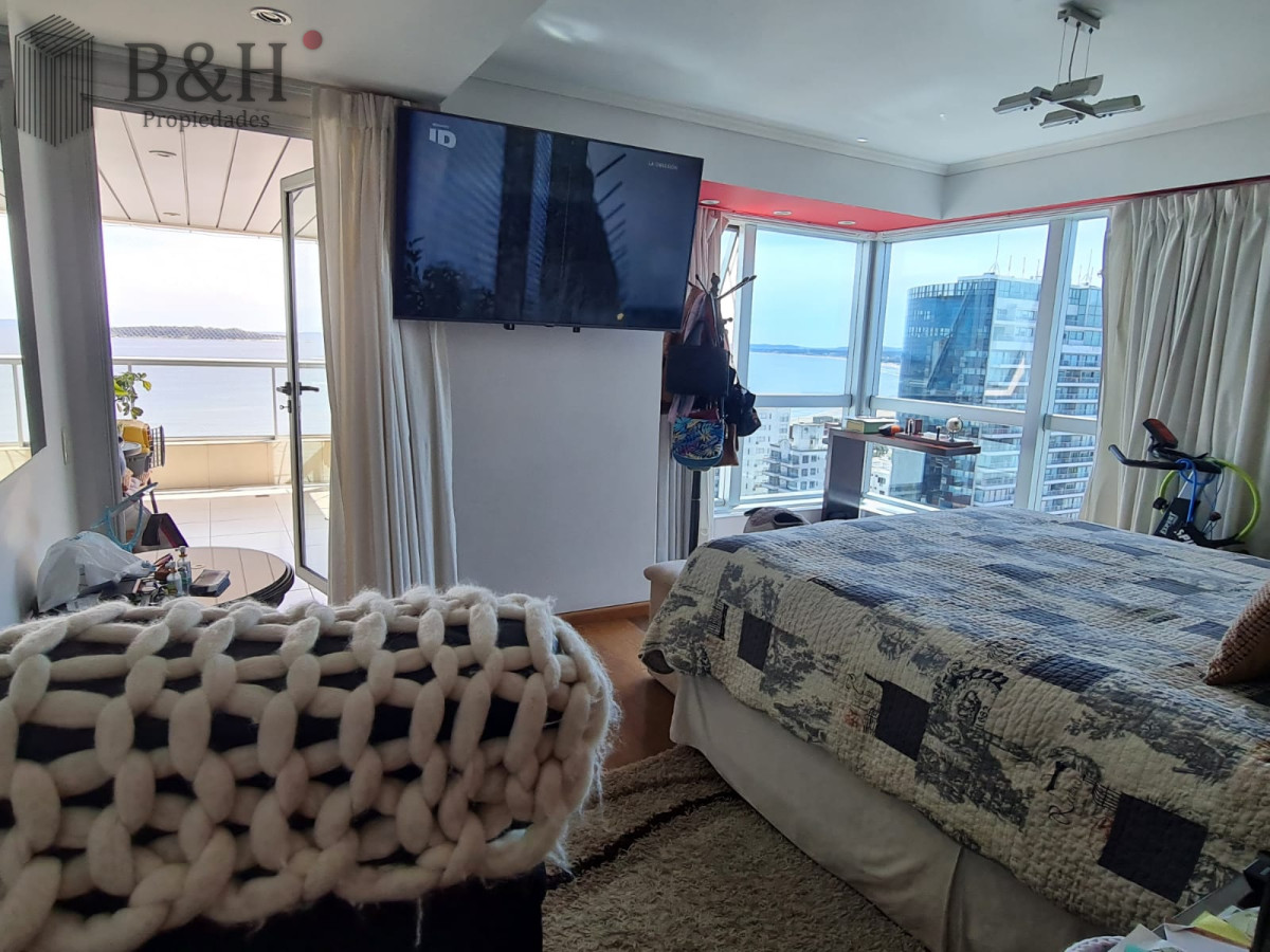 Apartamento ID.5800 - PUNTA DEL ESTE MANSA APTO 3 SUITES BALCON CON PARRILLERO EXCELENTE VISTA Y AMENITIES!