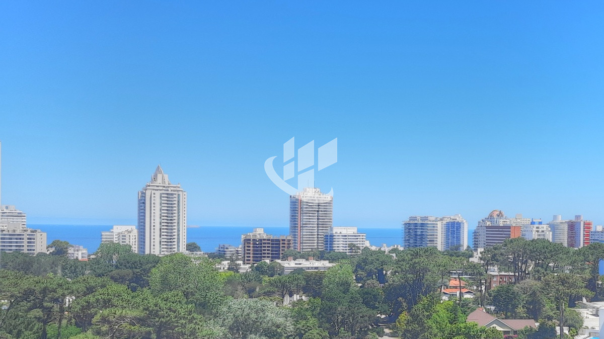 Apartamento ID.124 - Alquiler anual, monoambiente, piso alto, vista al mar, Punta del Este
