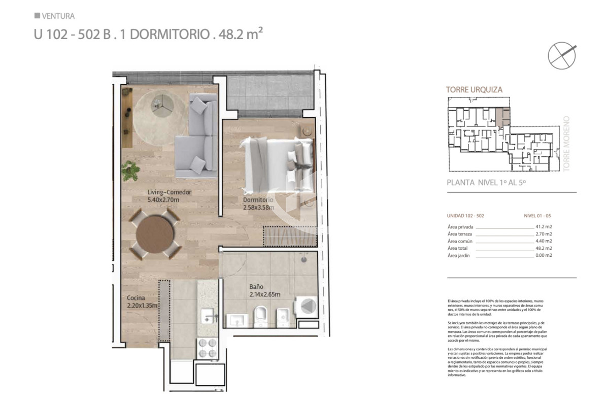 Apartamento ID.2616 - Alquiler Apartamento 1 Dormitorio, La Blanqueada