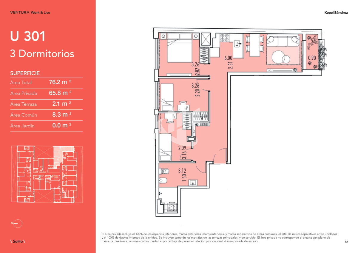 Apartamento ID.2075 - Venta Apartamento 3 Dormitorios Palermo, Montevideo