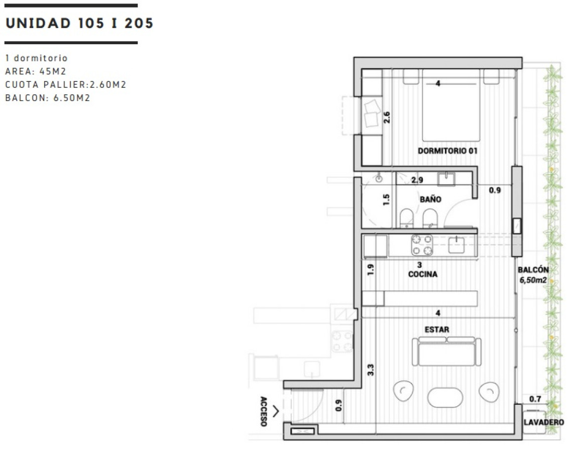 Apartamento ID.115 - Venta apartamento 1 Dormitorio con terraza en Prado
