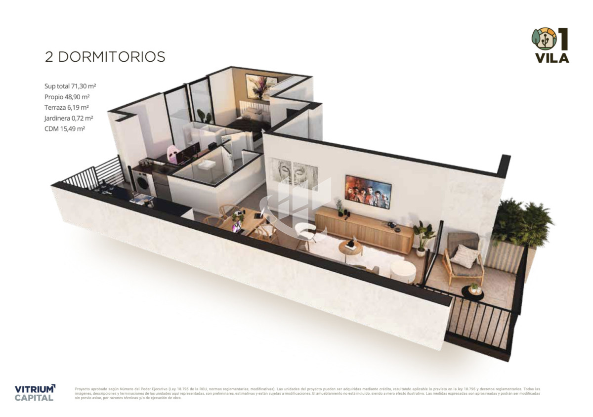 Apartamento ID.2045 - Venta Apartamento 2 dormitorios con Entrega Inmediata, La Blanqueada