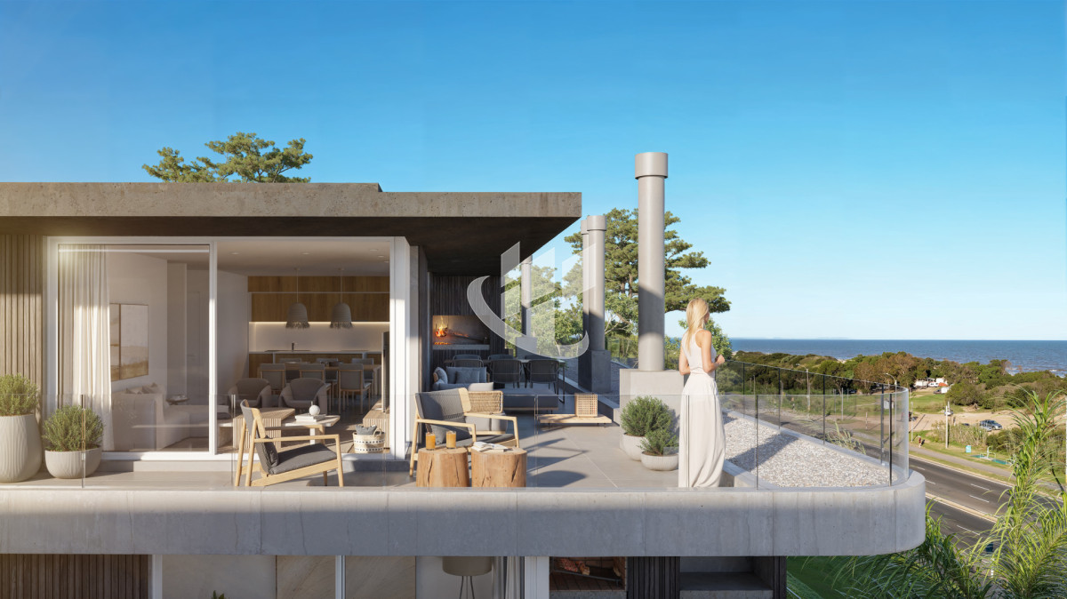 Apartamento ID.2749 - Venta Apartamento 3 dormitorios con terraza y parrillero frente al mar en Parque Carrasco 