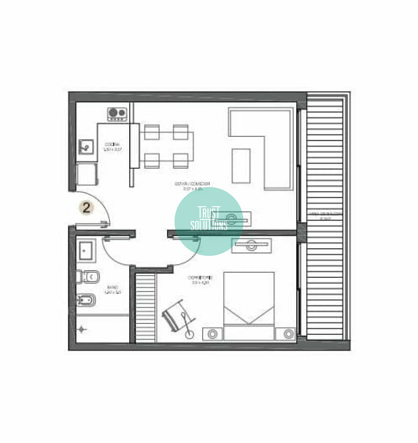 Apartamento ID.550 - Venta Apto 1D Mansa Punta con Amenities en pozo