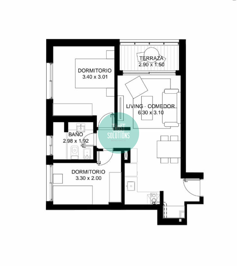 Apartamento ID.495 - Venta Apto 2D Brava Punta prox mar con Amenities 