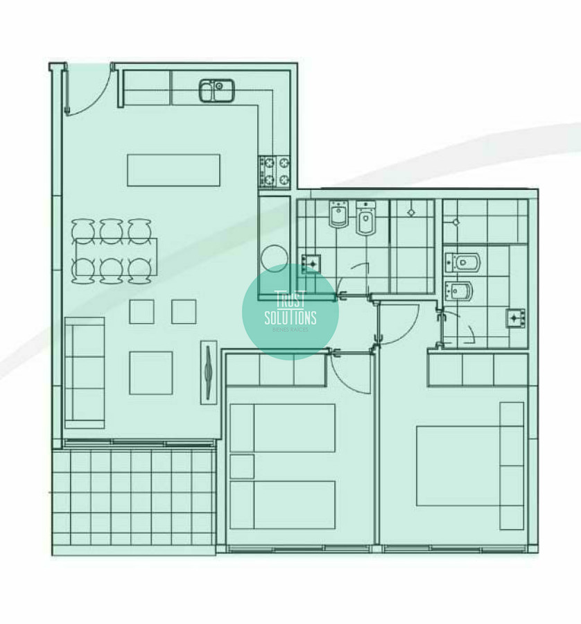 Apartamento ID.965 - Venta Apto 2D Brava Punta con Amenities  
