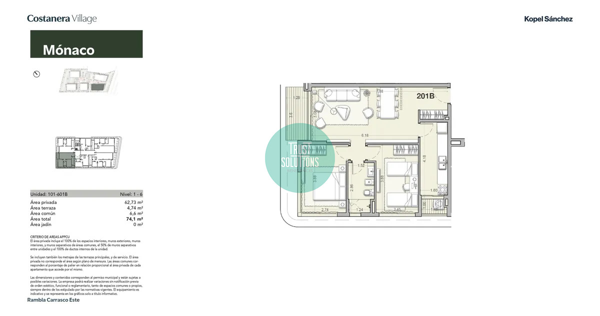 Apartamento ID.1664 - Alquiler 2Dormitorios frente al mar. Costanera Village