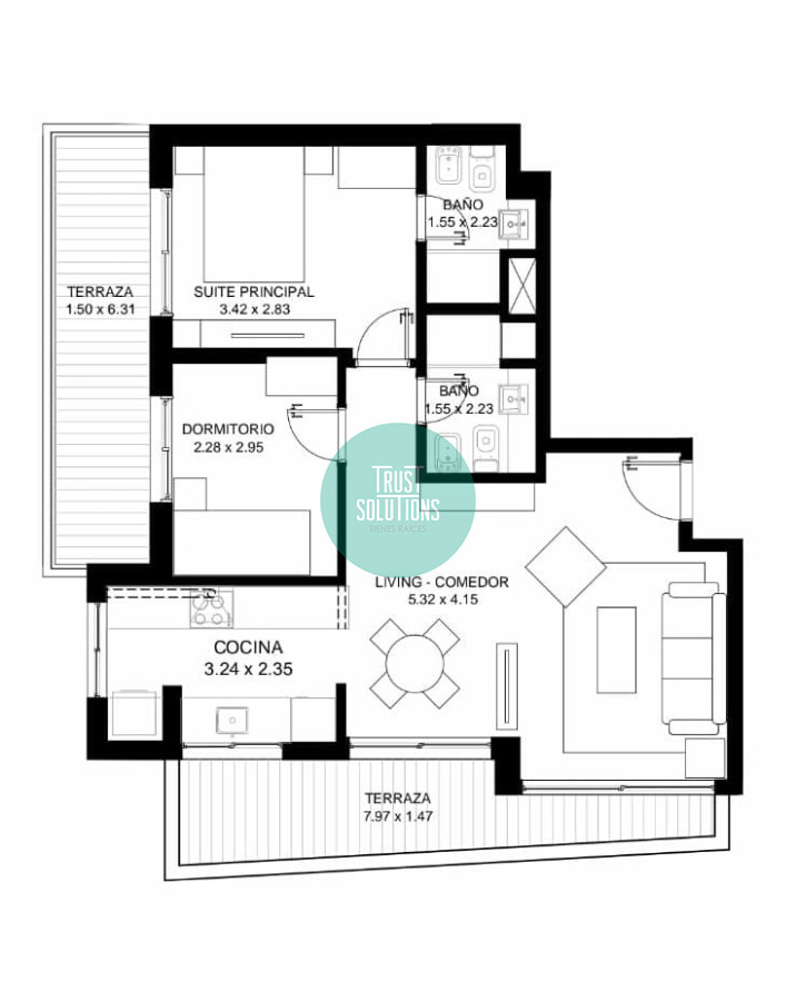 Apartamento ID.1316 - Venta y Alquiler Anual Apto 2D Brava Punta a estrenar con Amenities prox al mar 